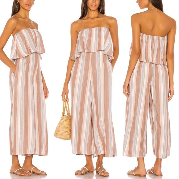 L*SPACE x REVOLVE Paulina Harmony Stripe Strapless Jumpsuit - Picture 1 of 9